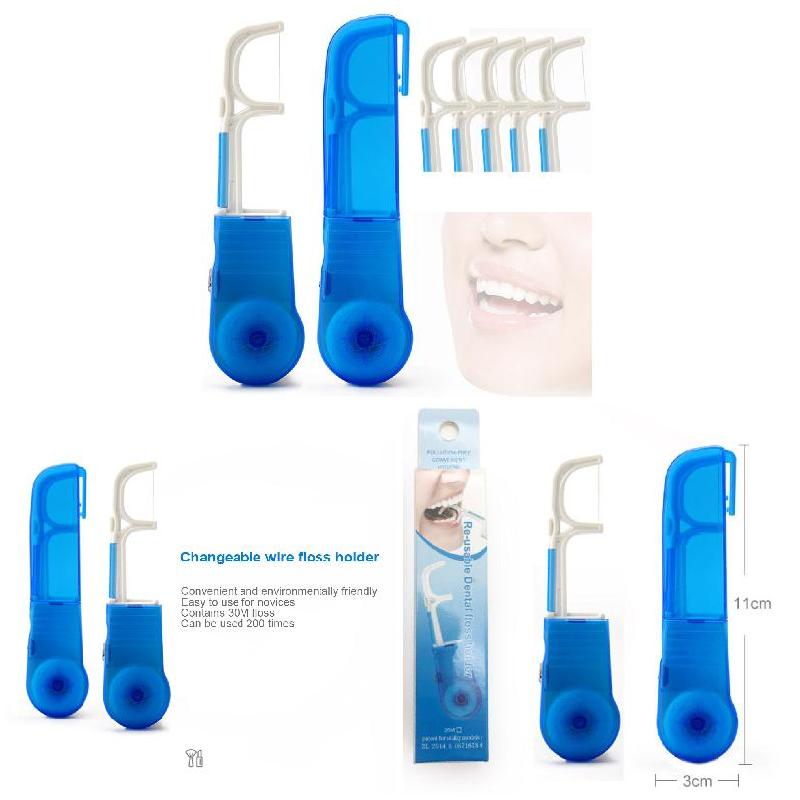 Flosdraad Houder Gebitsreiniging Draagbare Tanden Oral Care Tool Huishoudelijke Reizen HY99
