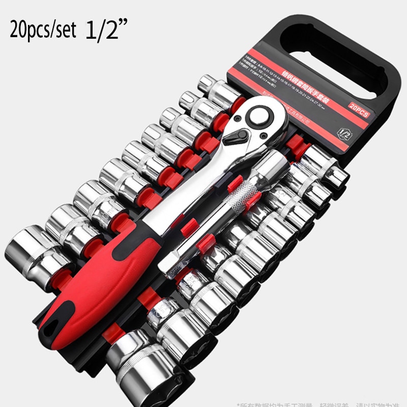 CRV Ratelsleutel 1/2 "3/8" 1/4 "Wrench Tool Set S... Grandado