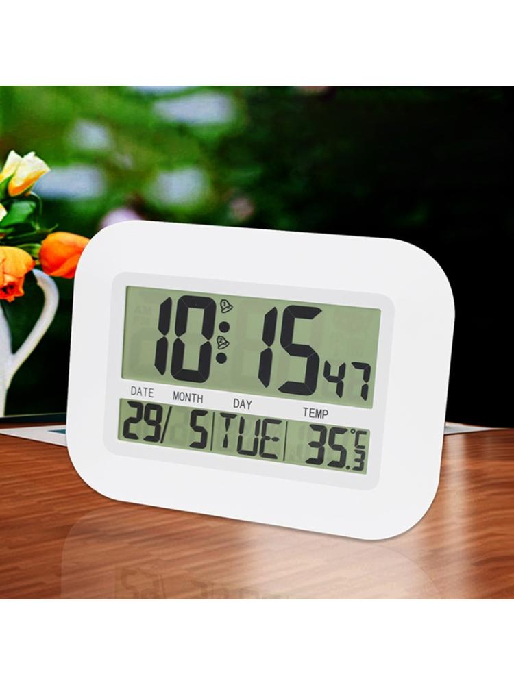 Home Electronic Perpetual Calendar Alarm Clock Temperature Large Screen Digital