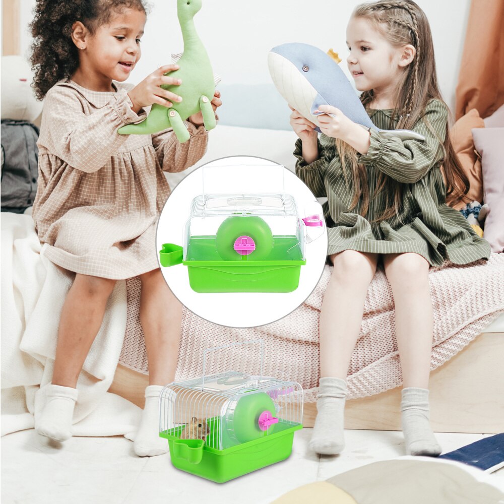 Casa portátil para mascotas, jaula para villa, jaula para hámster, nido para mascotas, ardilla Chinchilla, 1 ud.: Light Green