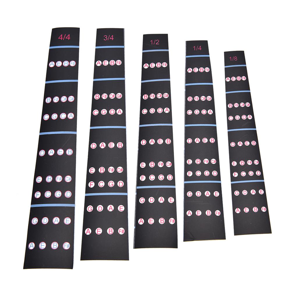 1/8-4/4 Viool Intonatie Stickers Fretboard Marker Beginners Leren Keyboard Ezelsbruggetje-Sticker Viool Accessoires
