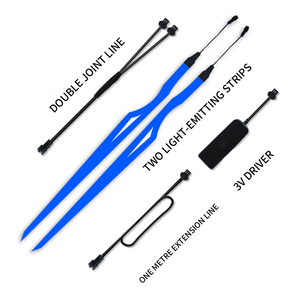 Illumina la striscia di avvertimento a portato per motocicletta con luci riflettenti multicolori Pellicola leggera Accessori per strisce per casco fai-da-te: nero