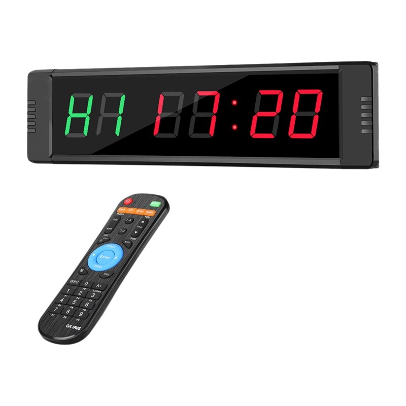 Minuterie d&#39;intervalle LED Programmable, horloge, chronomètre de sport pour Fitness, prise ue: Default Title