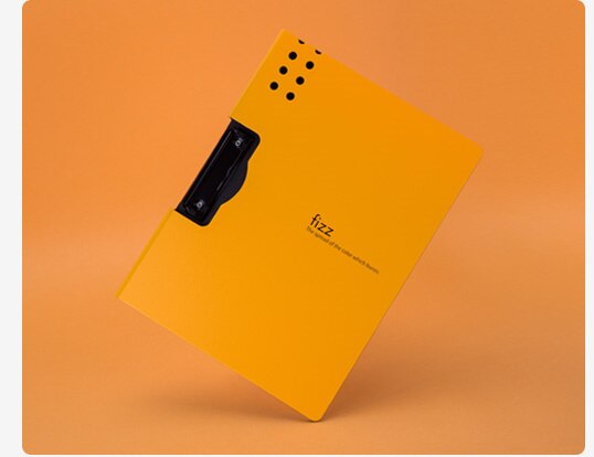 Fizz Horizontal A4 Folder Matte Texture Portable Pad Portable Pen Tray Thicken Briefcase School Office Supplies: Orange