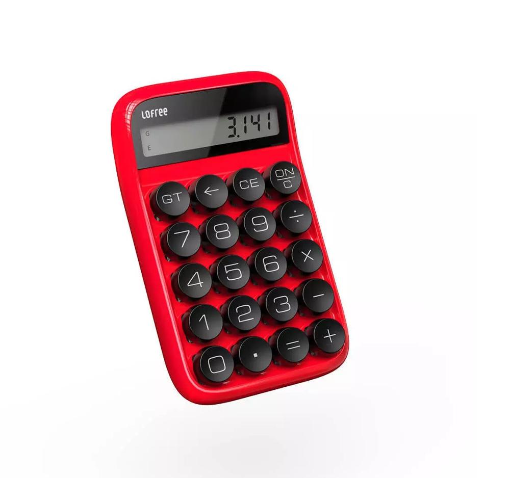 Youpin Lofree Candy Bean Calculator Portable Mini 10 Bits LCD Screen Calculator For School Exam Office Business Stationery