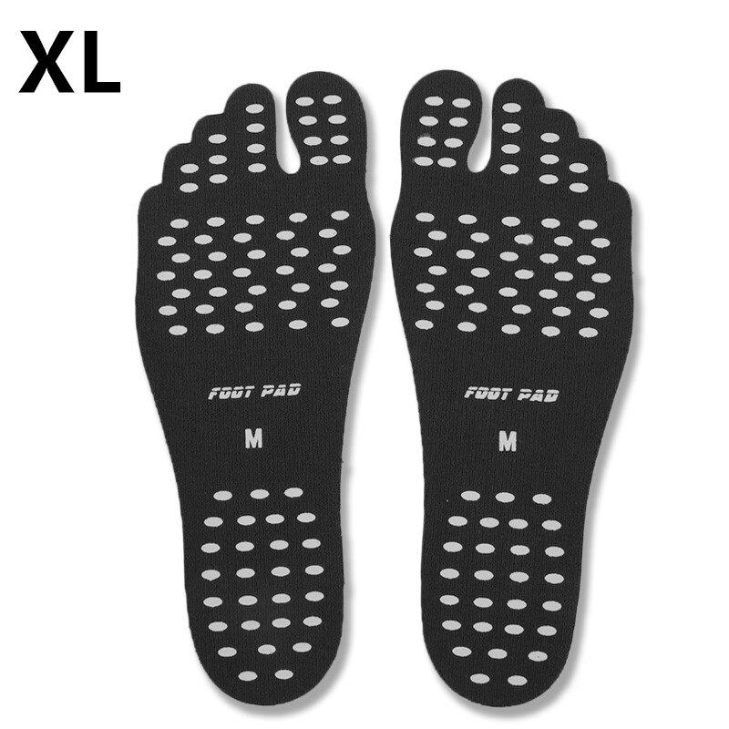 1 Pair Foot Stickers Shoes Stick on Soles Sticky Pads Waterproof Hypoallergenic Adhesive Non-slip Feet Pad Foot Care Tools: Black XL