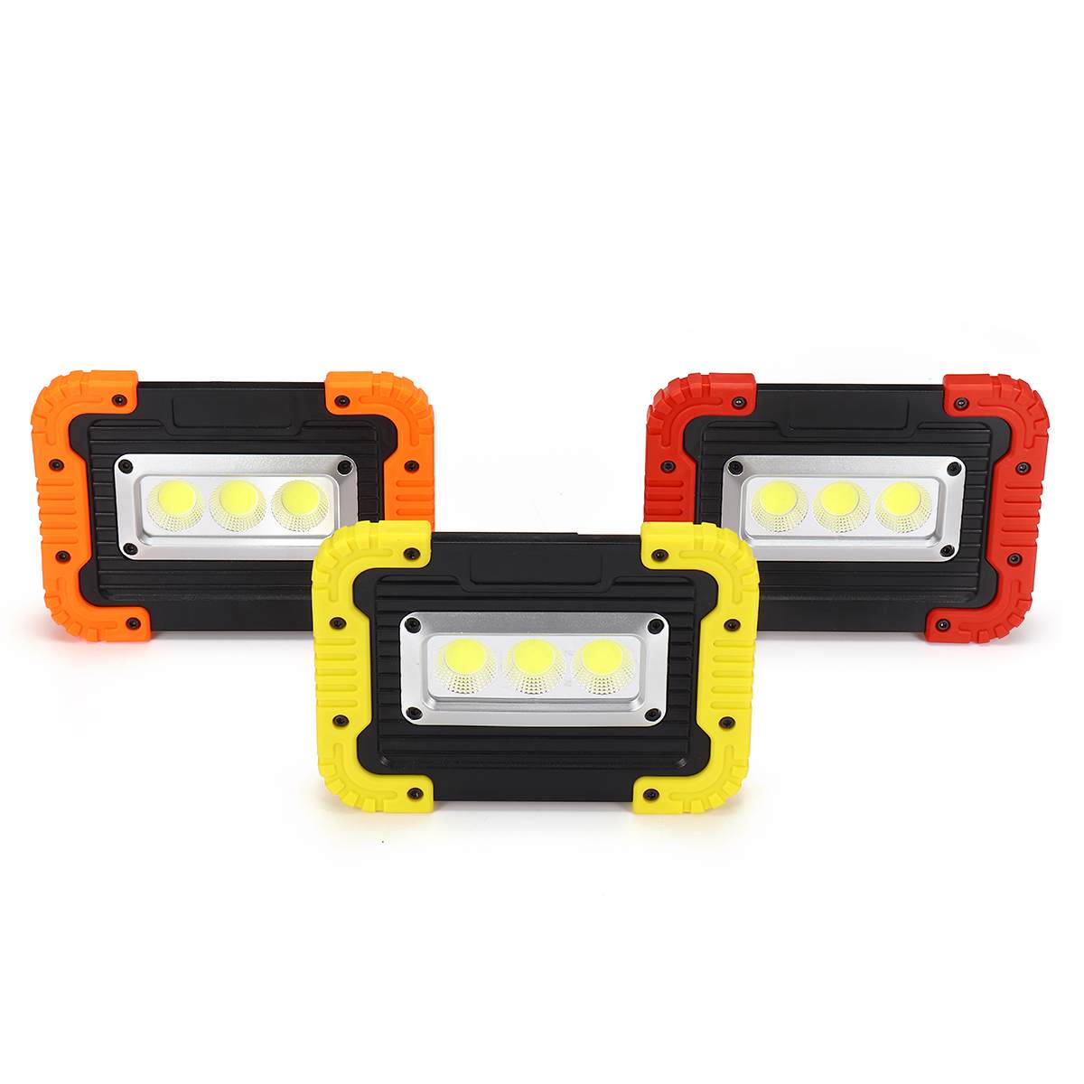 Lámpara LED COB de 380W con Usb/batería, linterna portátil, foco de luz Led para Camping, reflector Led portátil de emergencia
