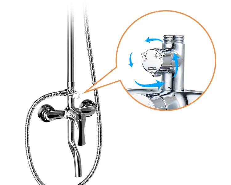 Douche Kraan Keramische Spoel/Douche Sprinkler Water Separator Accessoires Ventiel/Badkamer Fittings Afleiding