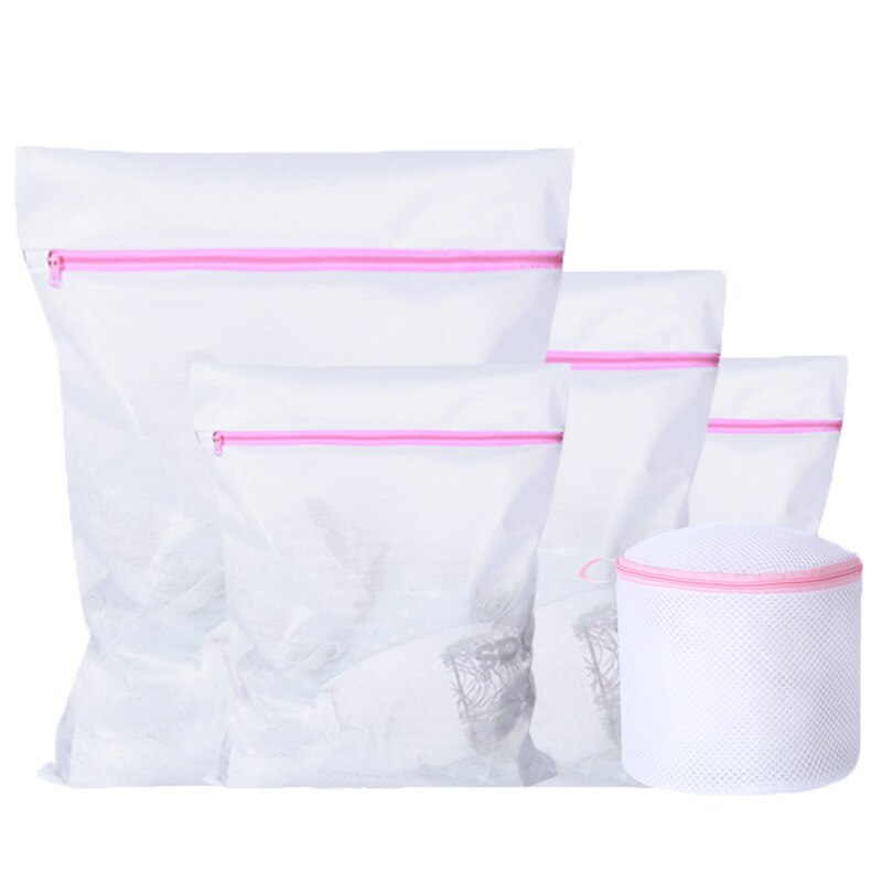 4 Stuks Set Mesh Waszakken Voor Wasmachine Reizen Kleding Opslag Netto Zip Bag Voor Wassen Bra Stocking En ondergoed