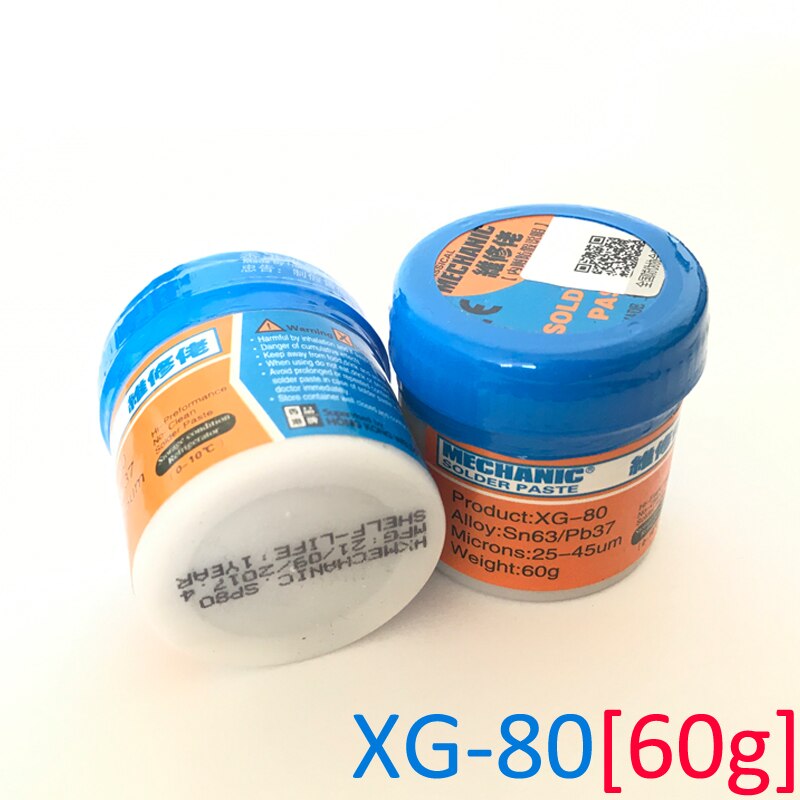 Flux de soudure mécanique XG-Z40 XG-50, pâte à souder, XG80 XG-250SMD SMT Sn63