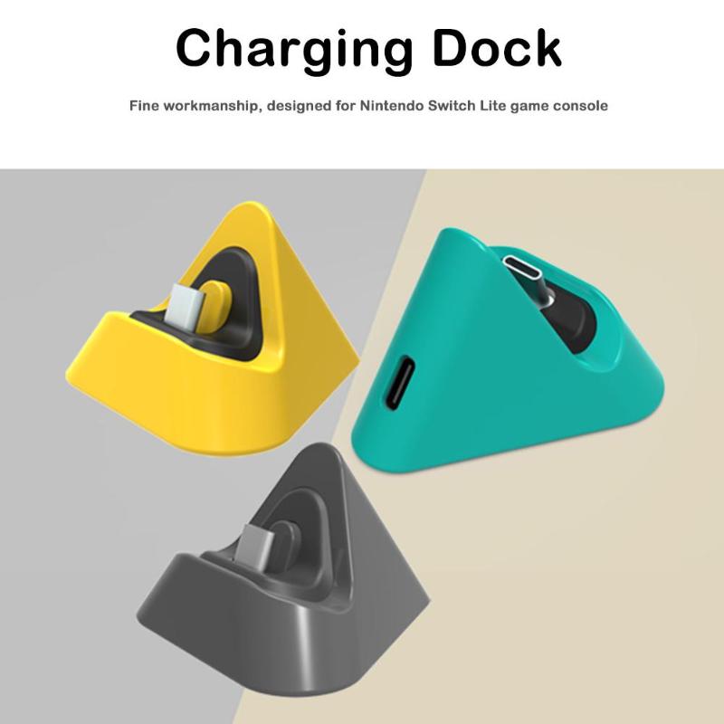 Draagbaar oplaadstation voor nintendo switch lite type c oplaadstation, 3 kleuren oplaadstation, oplaadstation, schakelaar