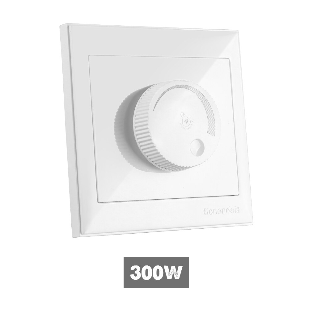 BOYIR Led-Dimmer 230V - Faseafsnijdimmer Voor LED Lampen 3-200W En Halogeen 3-200W - Wit - Traploos Dimmen