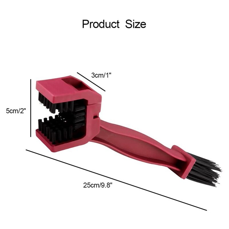 Chain Cleaner Brush Motorcycle Bike Gear Cleaning Tool