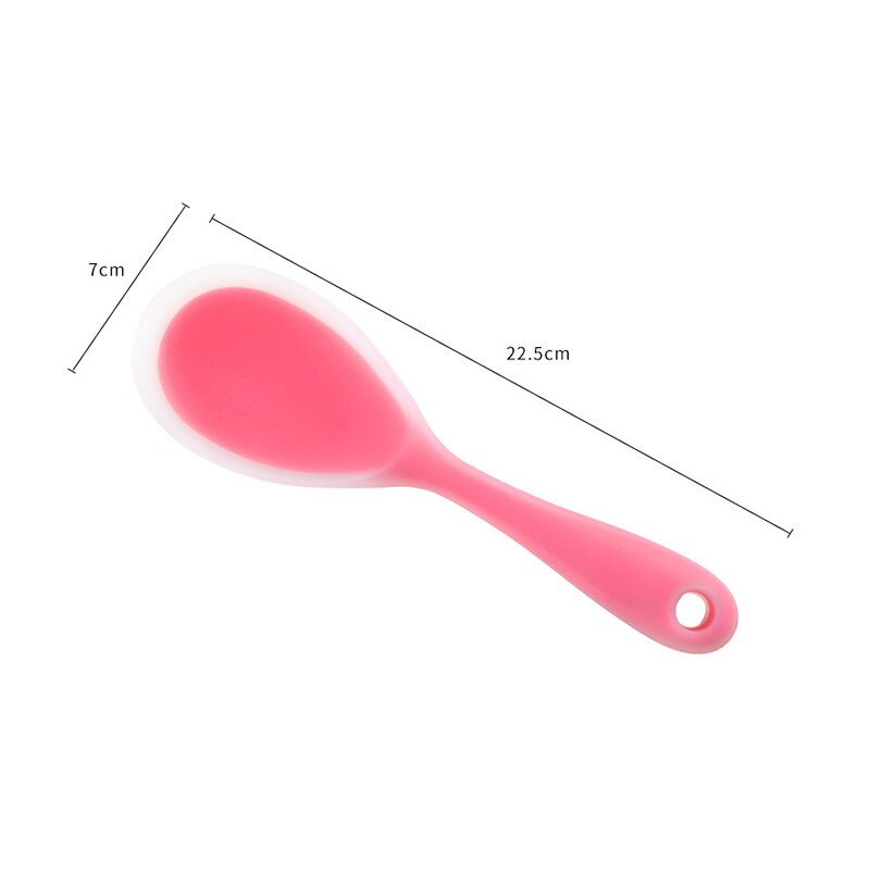 1PC najnowszy łyżka silikonowa wysokotemperaturowa nieprzywierająca patelnia nie boli łyżki liniowej robić gospodarstwa domowego łyżka kuchenna