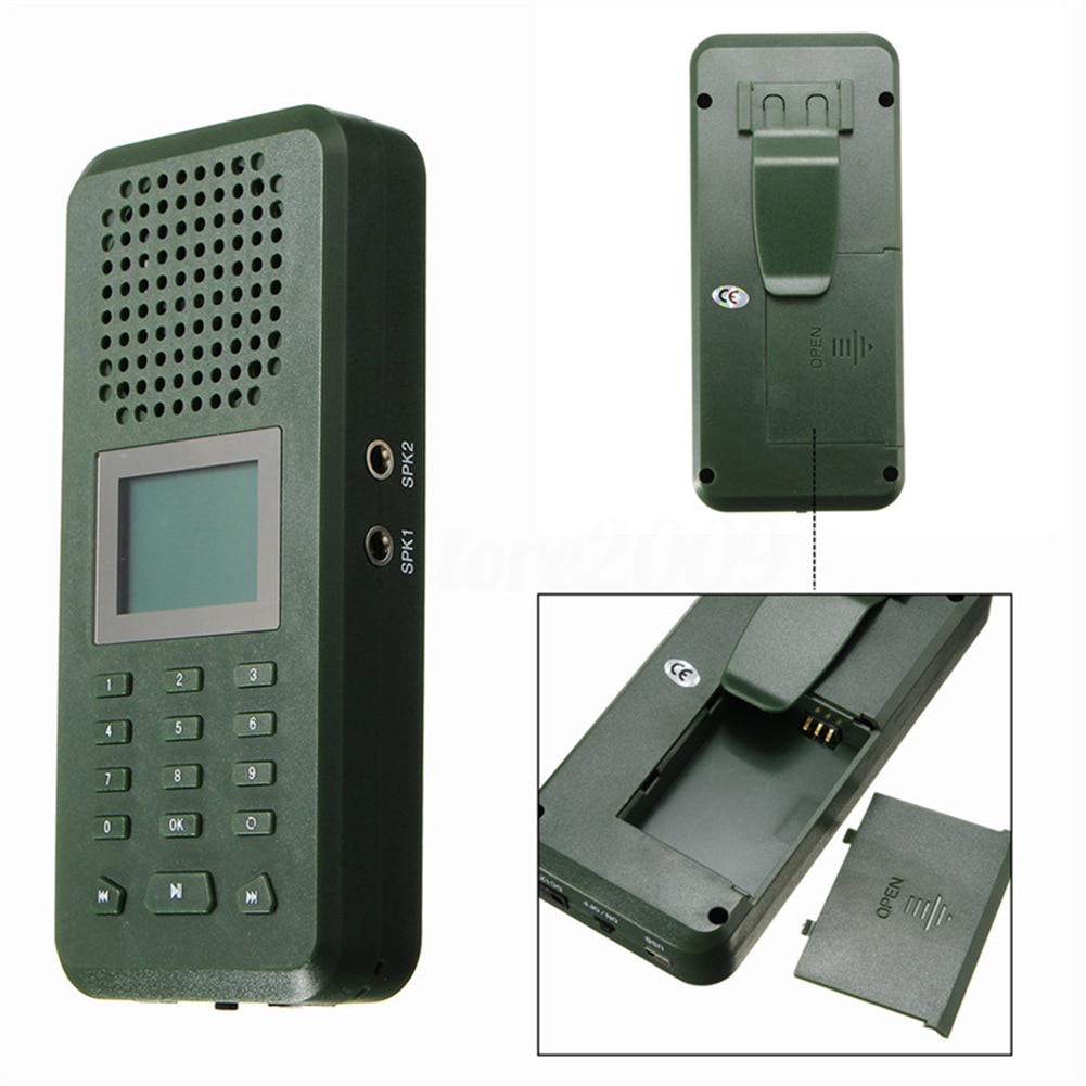 BK1519 20W 126dW Loud Speaker Bird Caller Hunting Decoy Build in 150 Bird Voices Rechargeable Battery Goose Duck Sounds Mp3