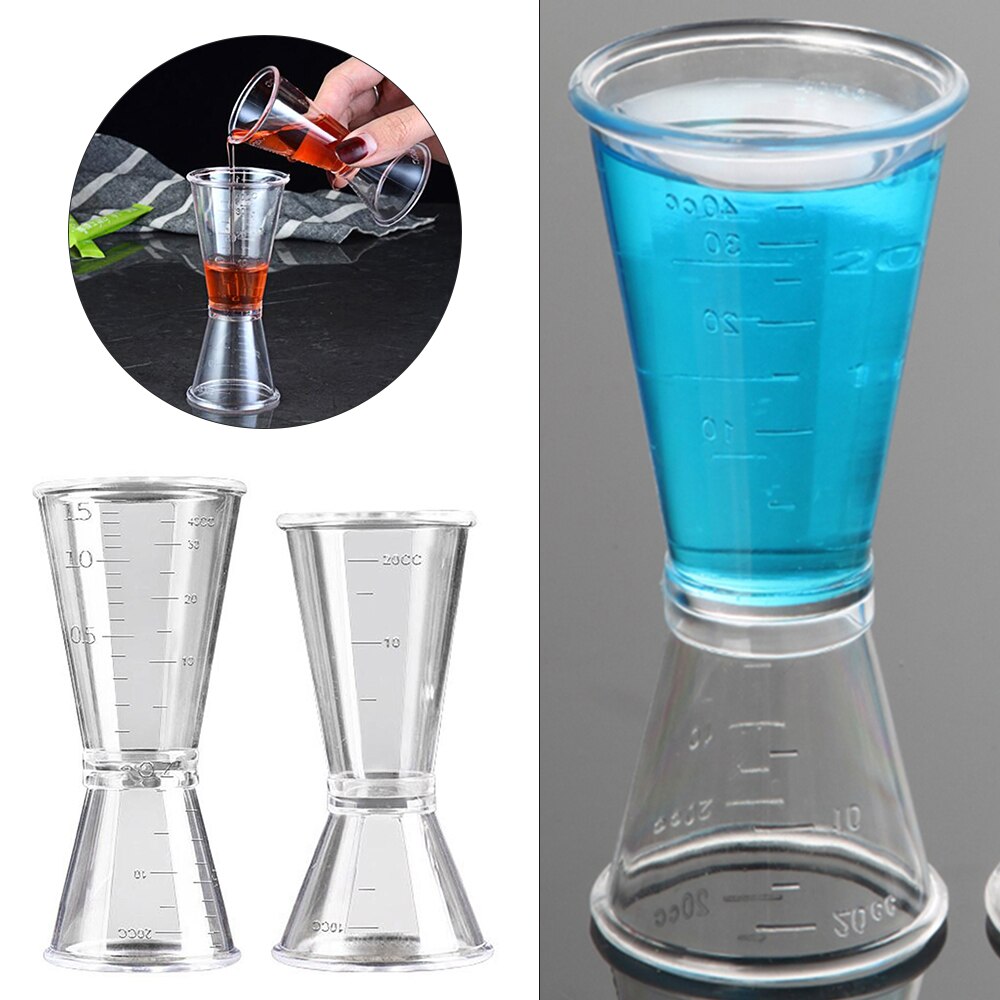 10/20ml /20/40ml Cocktail Shaker Measuring Cup Kitchen Bar Tool Scale Cup Beverage Alcohol Measuring Cup Kitchen Gadget