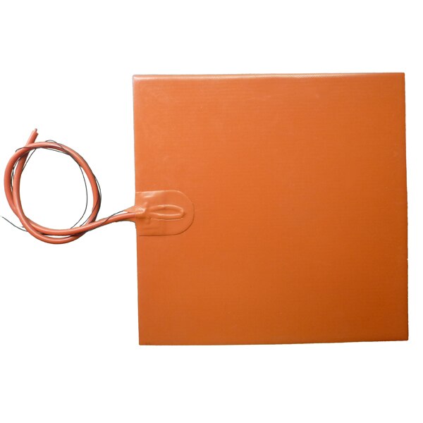Élément chauffant électrique Flexible en caoutchouc Silicone | 350x350mm 220v 450w avec adhésif NTC 100K