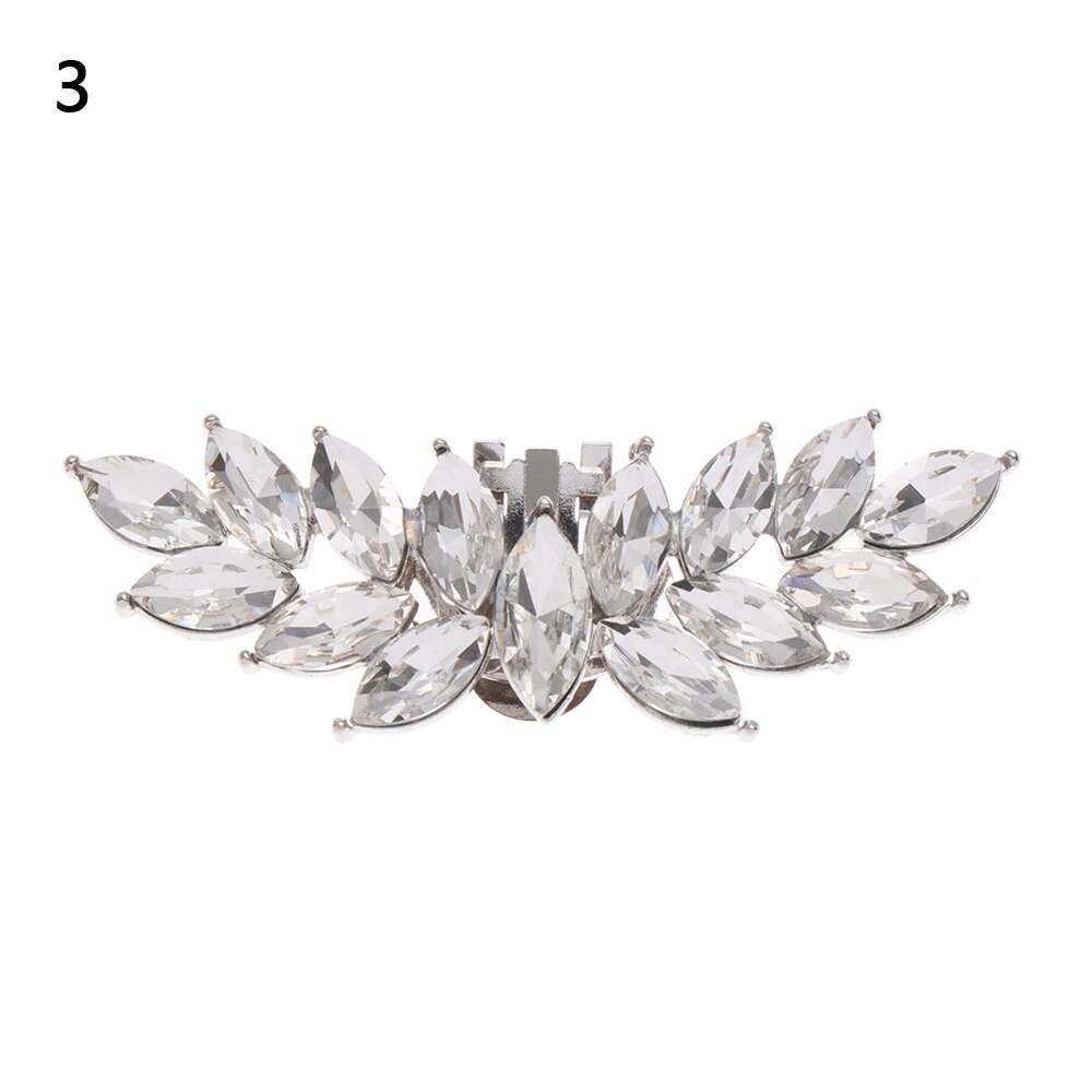 1Pc Shiny Rhinestone Clips Voor Diy Schoenen Decoratieve Elegante Vrouwen Bruids Schoenen Hoge Hak Charm Gesp Schoenen Accessoires: 3