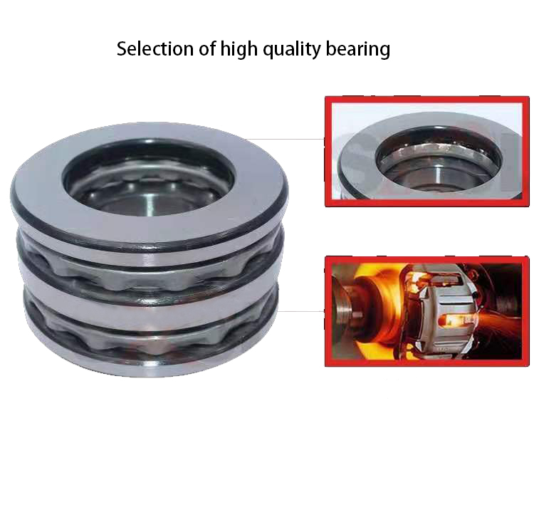 Pratical Miniature Thrust Bearings Metal Sealed Shielded 3 Parts Roll Axial Ball Thrust Bearing 51102 15 x 28 x 9mm