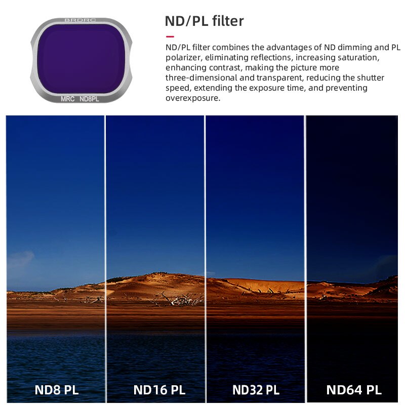 Lens Filter for DJI MAVIC 2 Pro Camera Filter UV CPL ND Sets ND16 ND32 ND4 ND8 PL Polarizer Neutral Density Optical Glass Filter