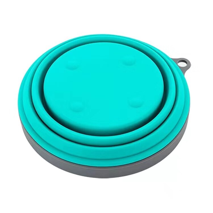 Bol en Silicone pliable en plein air randonnée bol pliant Portable de alimentaire: Sky Blue 800ml