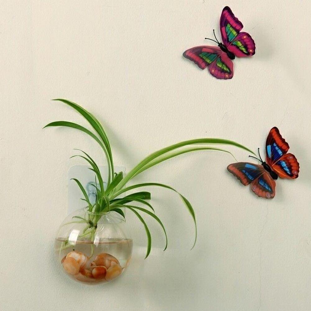 Bol d'aquarium à bulles suspendu au mur, nouvelle décoration Betta, fournitures pour poissons rouges, ménage Q4R1