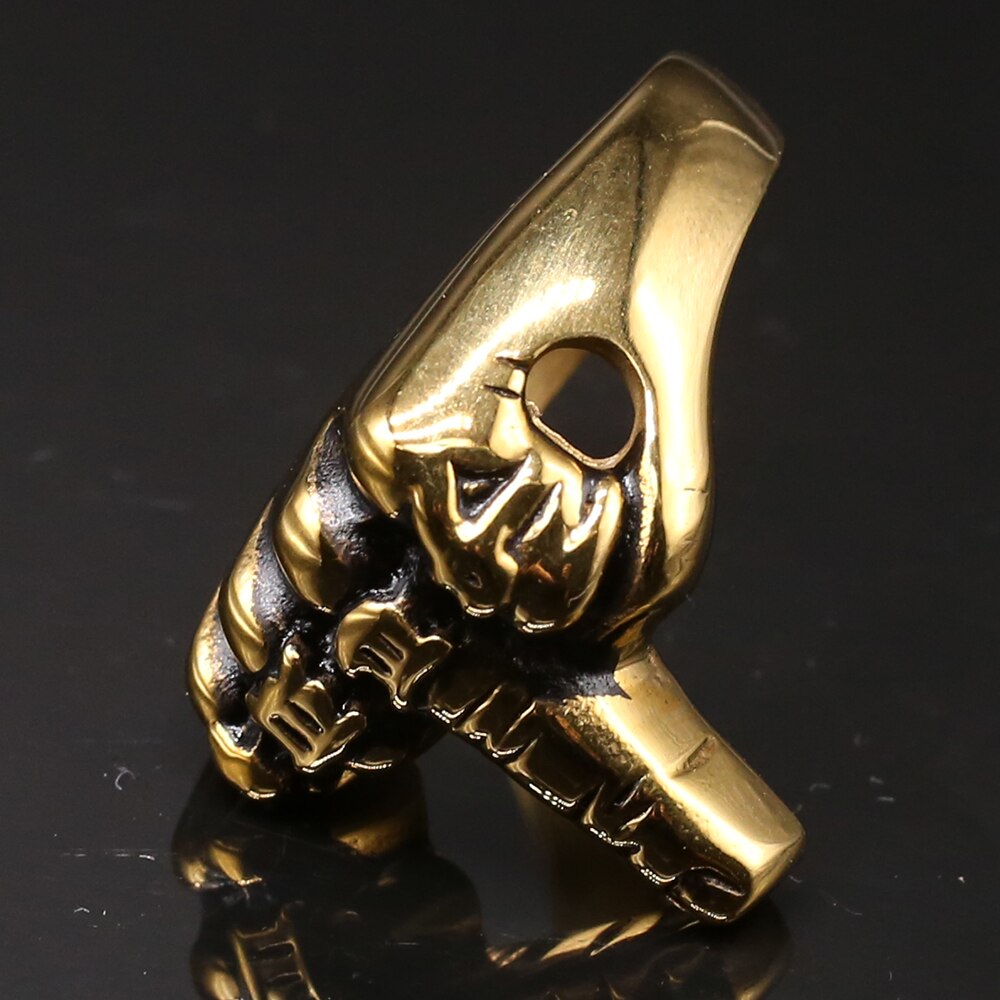 Middle Finger Shape Rings For Men Gold Silver Color Stainless Steel Men's Biker Ring Size 7 15 Jewelry Accessories For Him