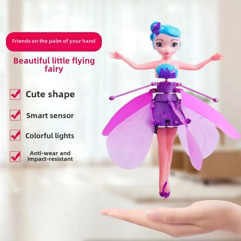 Fliegende Fee Spielzeug für Kinder Kunststoff Material UFO Form Spielzeug Geste Kontrolle Spielzeug Straße Stall Spielzeug Seltsame Spaß Interaktives Spielzeug: WHITE