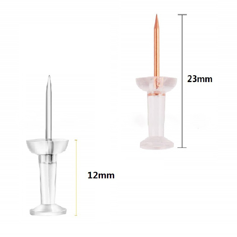 100Pcs/Box Thumb Thumbtack 18MM Office School Supplies Board Pins for Household Plastic Drawing Photo Wall Studs Multi Purpose