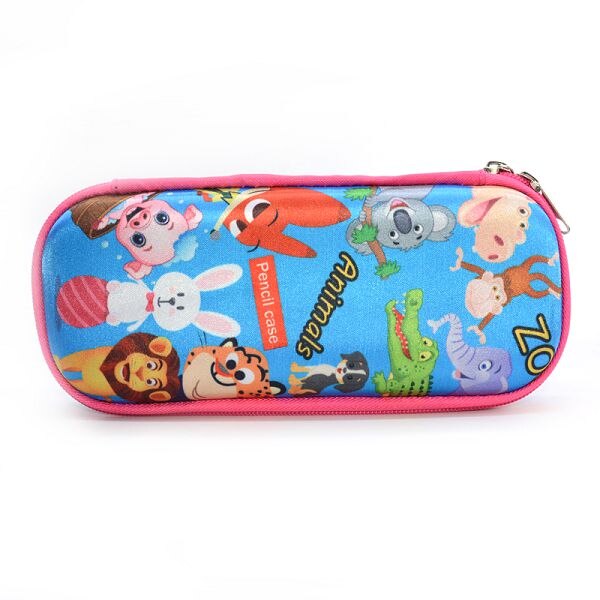 Etui Schoolbenodigdheden Kalem Kutusu Lapices Doos Plumier Scolaire Fille Holografische Animal Pouch Etui Pennen Kawaii Eva: Blue animal small