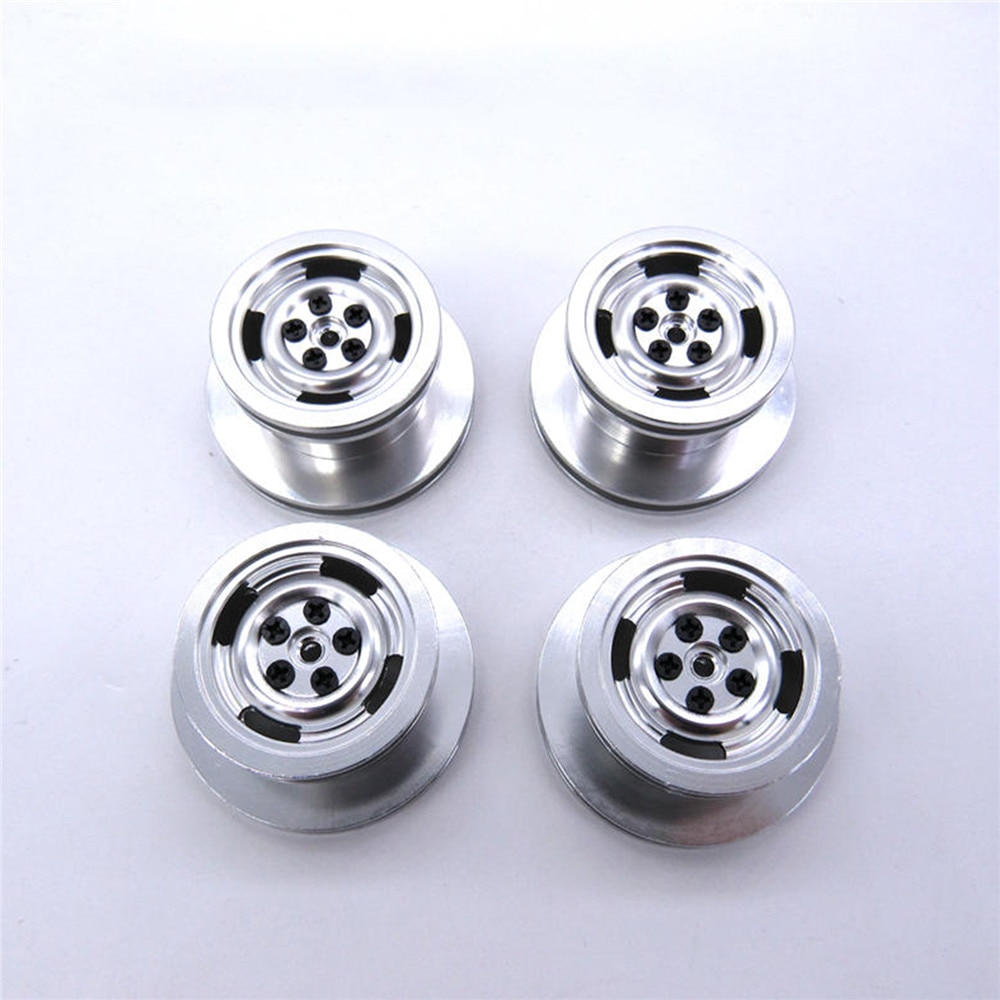 4 stücke Metall Räder Felgen Reifen Felge für 1/12 MN D90 D91 D96 D99S 4WD RC Auto Aktualisierung Teile zubehör
