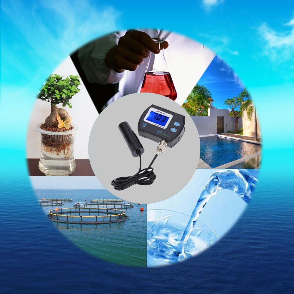 Mini aquarium Water salt water pool tester aqua medidor de pH Meter test Acidometer Analyzer misuratore teste phmetro