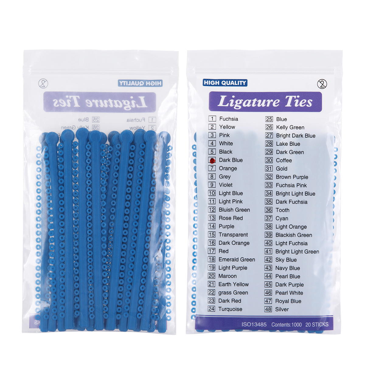 1000 unids/pack AZDENT Dental ortodoncia ligadura elástica bandas ligadura anillo 23 colores suministros de odontología