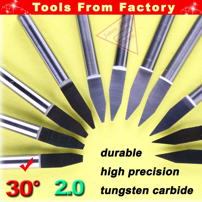 1 stücke Neue Hartmetall PCB Cutter CNC Gravur mes... – Vicedeal