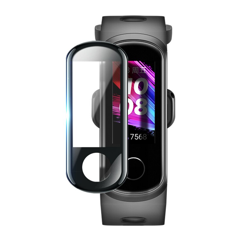 5D borde curvado cobertura completa suave claro película protectora para Huawei banda 4 Pro Honor Band 5i Protector de pantalla (no cristal)