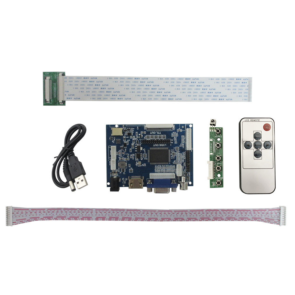 Pantalla LCD IPS 4:3 de 8 pulgadas, Compatible con HDMI, placa de Control de controlador VGA AV, digitalizador para Kit de Monitor Raspberry Pi
