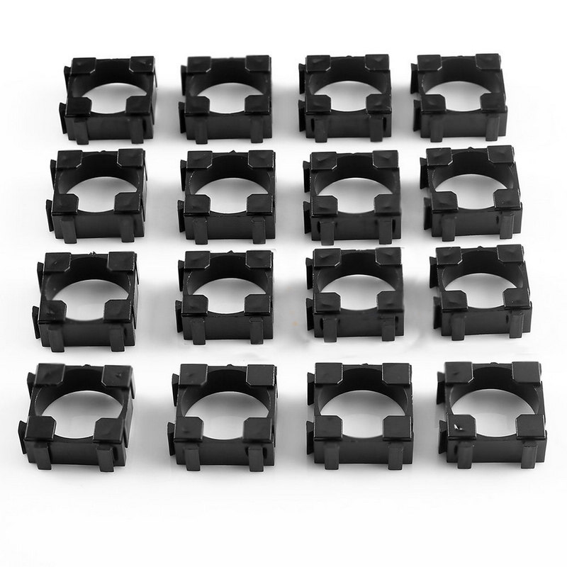 100 Stuks 18650 Batterij Cel Houder Veiligheid Spacer Uitstraalt Shell Opslag Beugel Mayitr Geschikt Voor 1X18650 Batterij