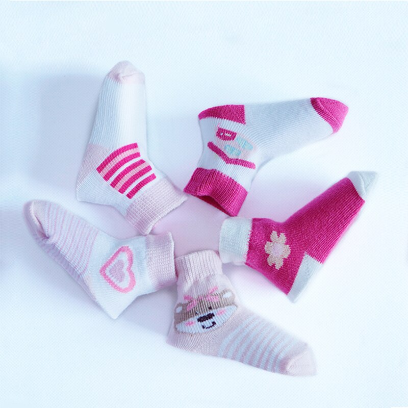 Redkite 7 Pairs Baby Socks Newborn 100% Cotton packing Cute Cartoon