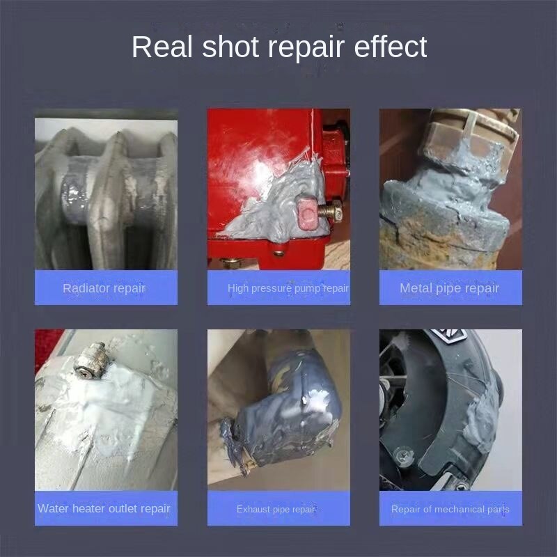 Stærk caster lim rustfrit stål aluminium legering metal reparation radiator vandtank stærk høj temperatur resistent ab lim
