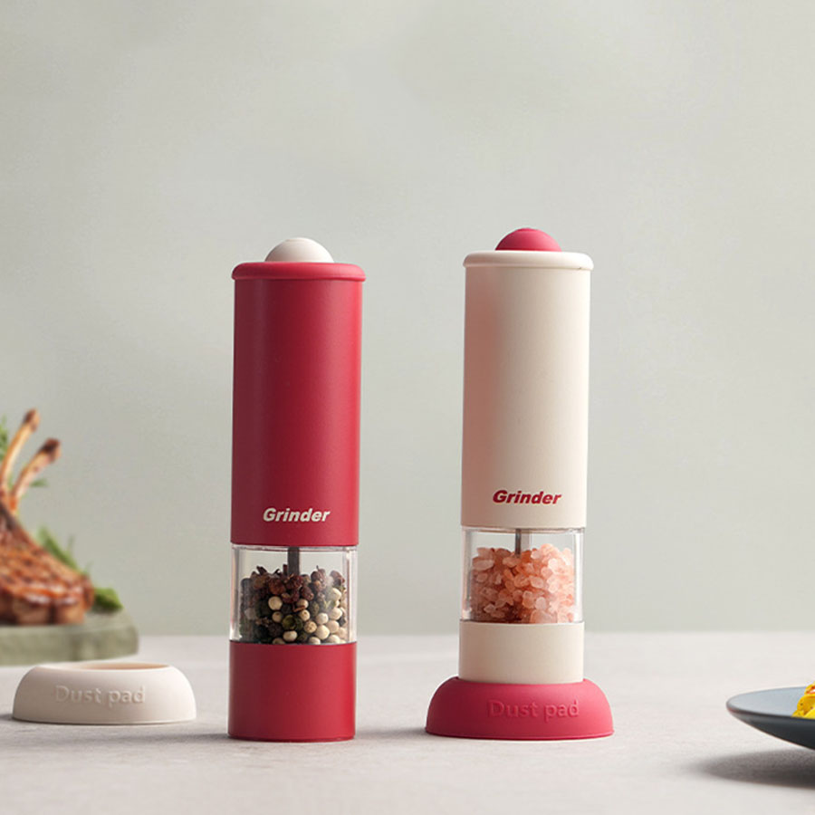 Electric Pepper And Salt Grinder Black Pepper Grinder Rechargeable Seasoning Mill Portable Kitchen Gadget With Adjustable