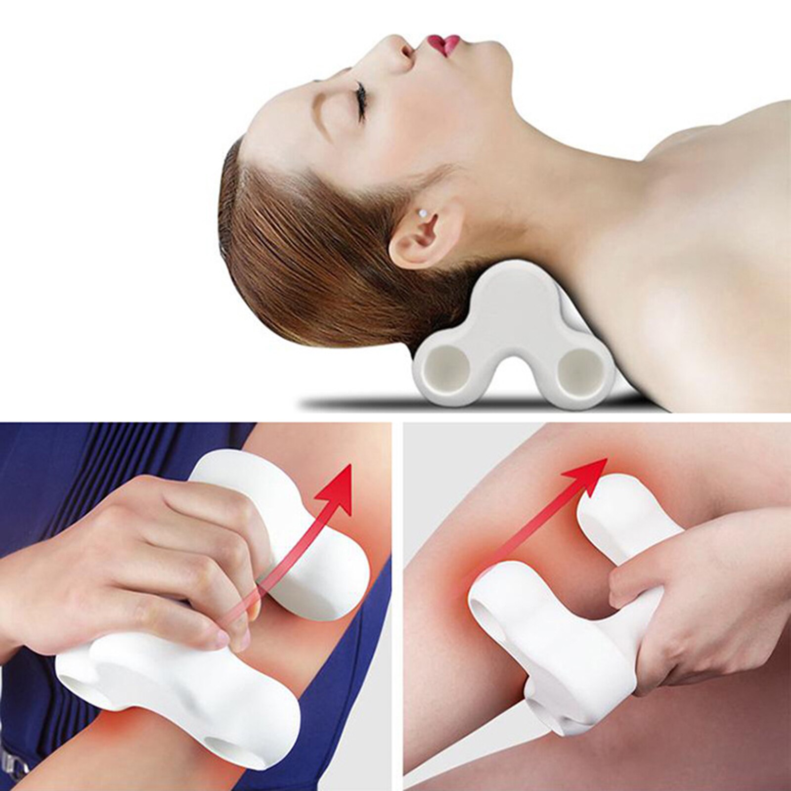 Neck Massage Neck and Shoulder repair cervical spine traction device massage instrument portable for Pain Relief