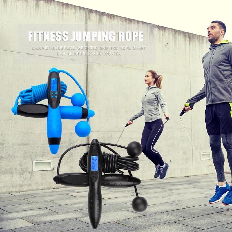 Smart digital speed jumping reb kalorieindhold fitness vægtet springtov motion cardio tabe sig styrketræning