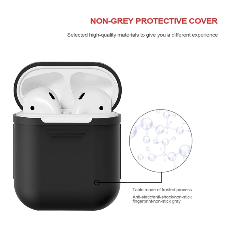 Soft Silicone Cases For Apple Airpods 1/2 Protective Bluetooth Wireless Earphone Cover For Apple Air Pods 1/2 Charging Box Bags