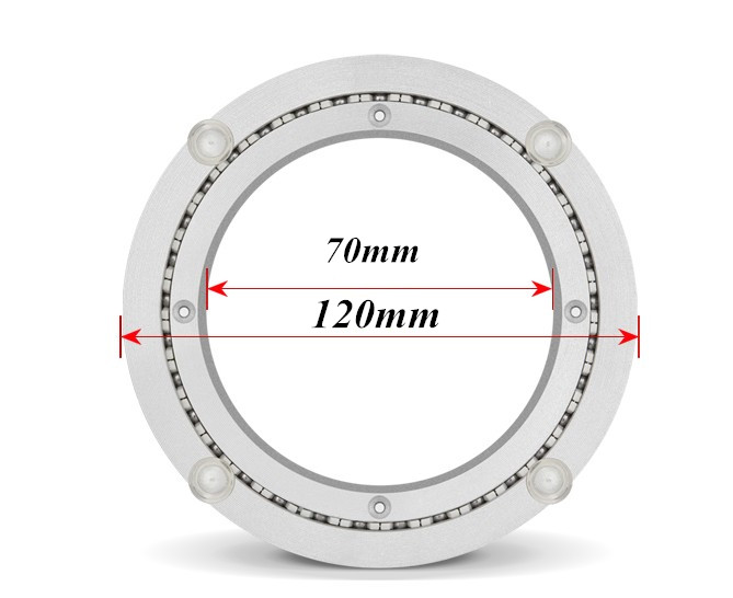 Aluminum alloy turntable Display rack,Swivel Plat Table rotary Glass rotating base,Non-slip,high load-bearing,furniture hardware: 120mm