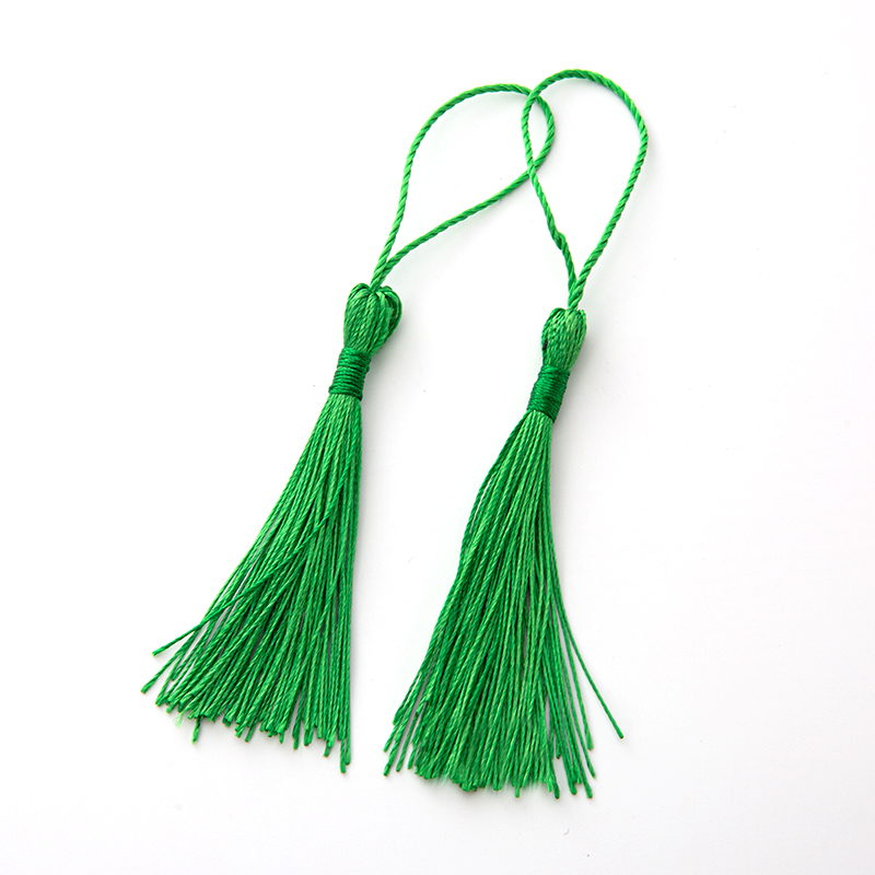 20 piezas marcapáginas de 80mm, cuerda colgante, borla de seda para artesanía de nudos chinos, llavero DIY, ganchos para pendientes, colgante, accesorios para hacer joyas: Beige