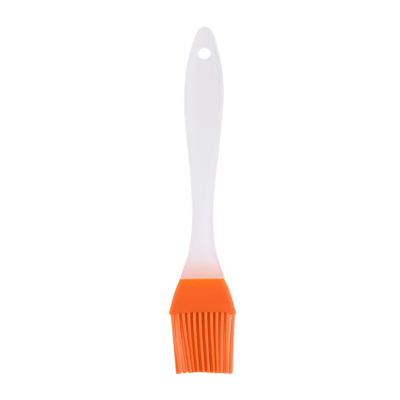 Silicone BBQ Brush BPA Free Basting Pastry Brush with Stainless Steel Handle Barbecue Turkey Oil Brush for Grilling: Orange