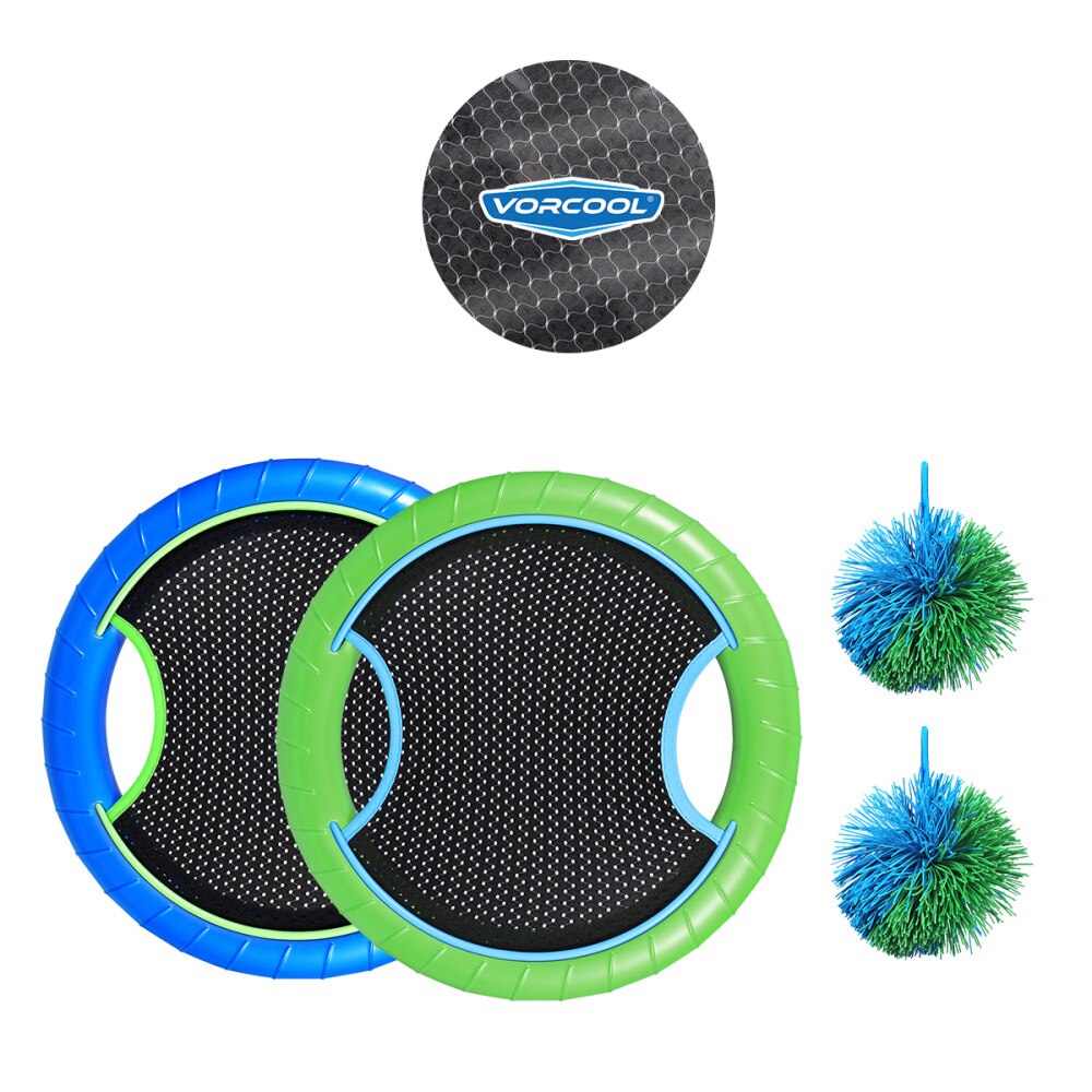 Vorcool Slap Bal Hand Trampoline Super Disc Flying Disk Bounce Game Met Rubberband Bouncy Bal (Willekeurige Kleur)