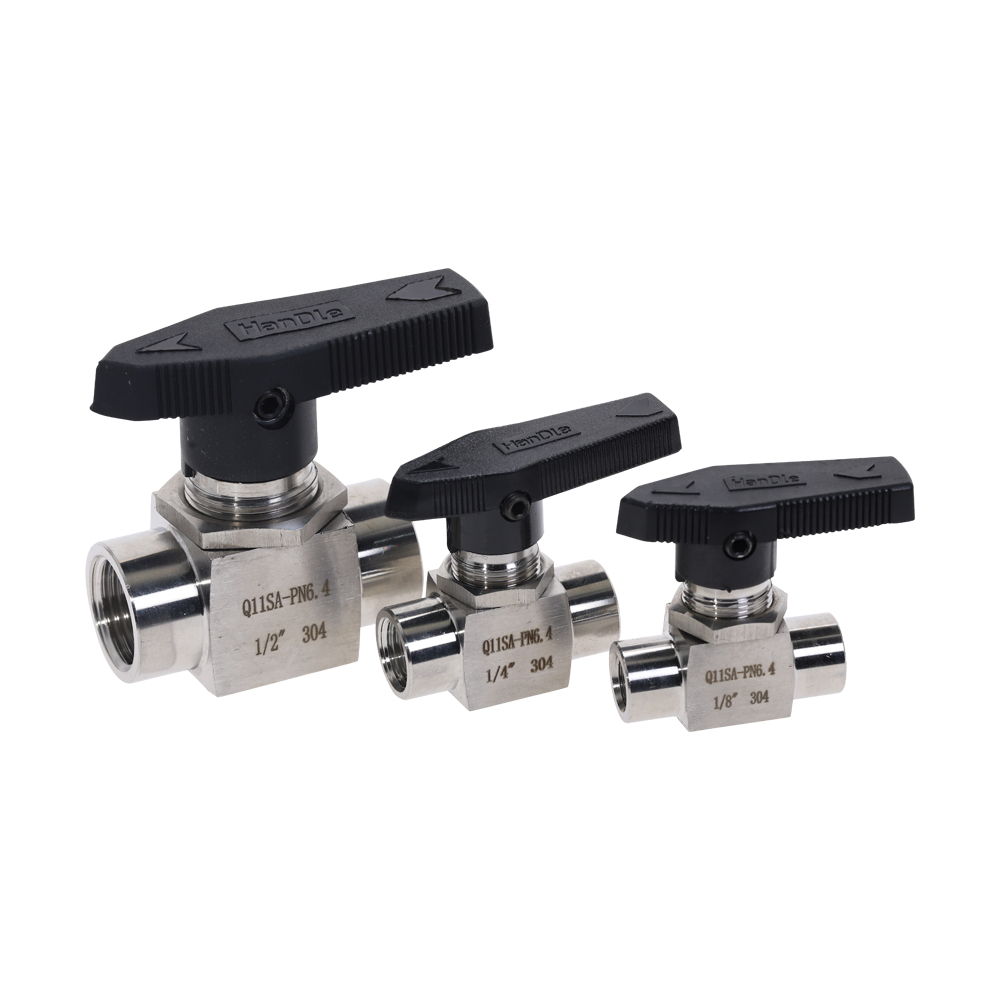 Stainless Steel 304 Needle Valve 1/8'' 1/4'' 1/2'' Female SS304 For Water Gas Oil Q11SA