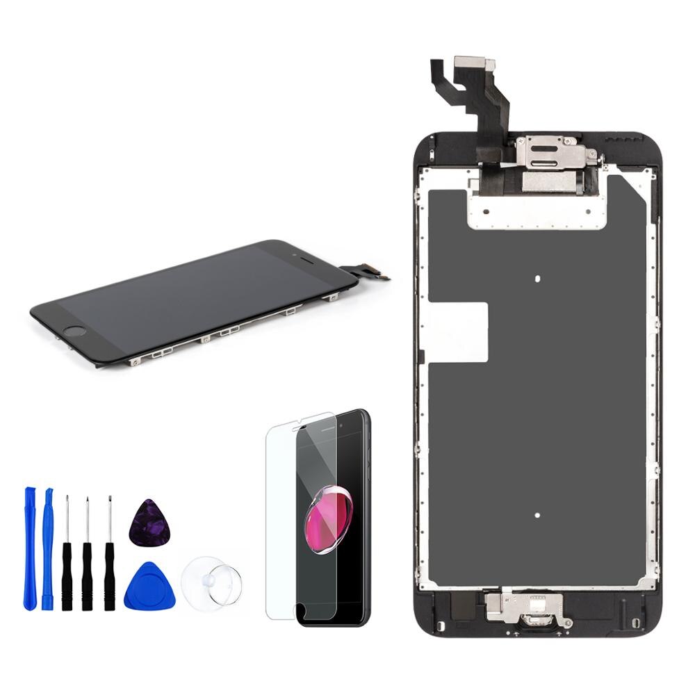 Full Set LCD Montage Für iPhone 6/6 P/6 S/6 S Plus OEM Display mit home Button Frontkamera Lautsprecher Digitzer Touchscreen