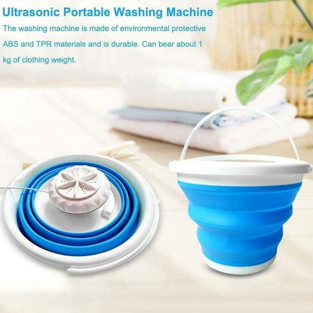 Wasserij Cleaner Opvouwbare Mini Wasmachine Ultrasone Turbines Usb-aansluiting Draagbare Bad Ondergoed Sokken Appartementen Kleding